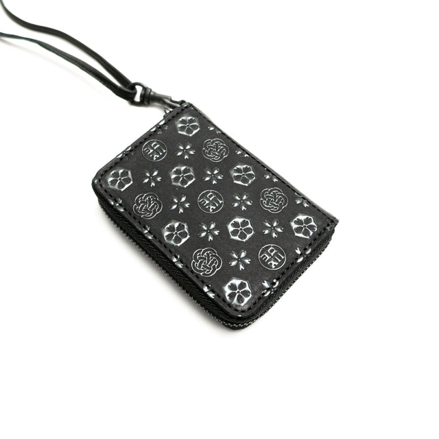 Urushi lacquer m round wallet / 漆ウォレット-テノナカ- / BLACK