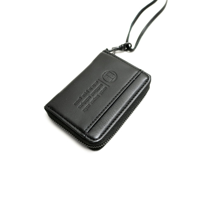 Urushi lacquer m round wallet / 漆ウォレット-テノナカ- / BLACK