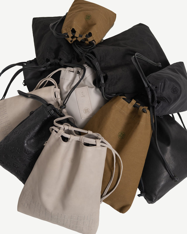 A VARIETY OF DRAWSTRING BAGS