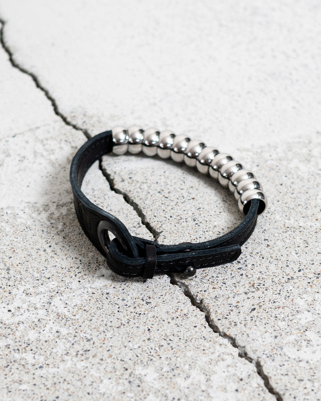 LEATHER CORD BEAD BRACELET
