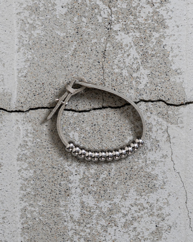 LEATHER CORD BEAD BRACELET