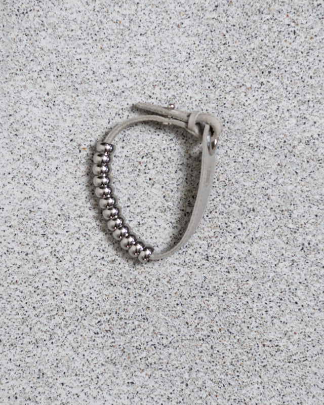 LEATHER CORD BEAD BRACELET