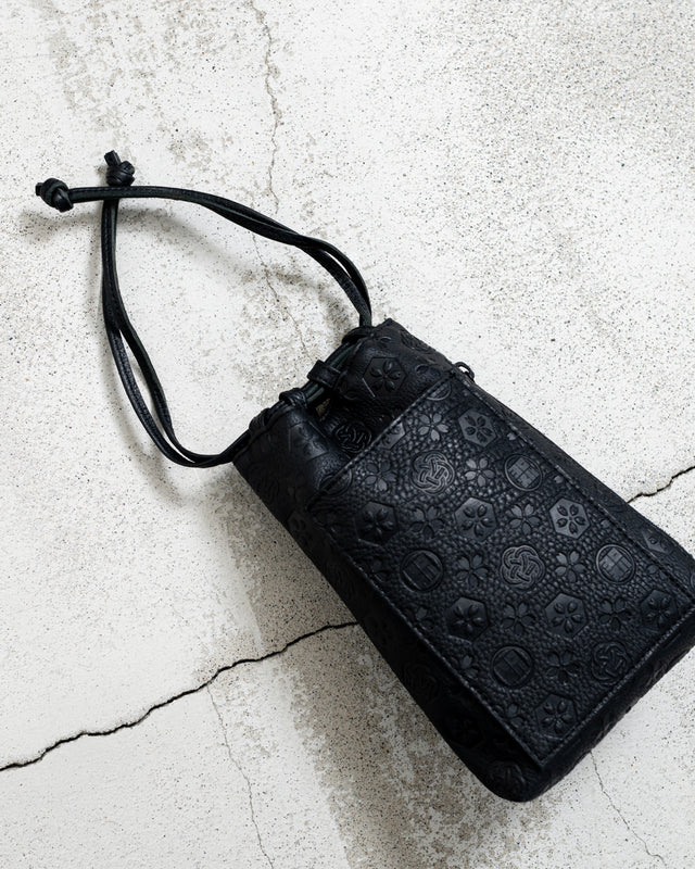 KAKUJI KINCHAKU 25 "YOROZU MONOGRAM PATTERN" (COMPACT SIZE)