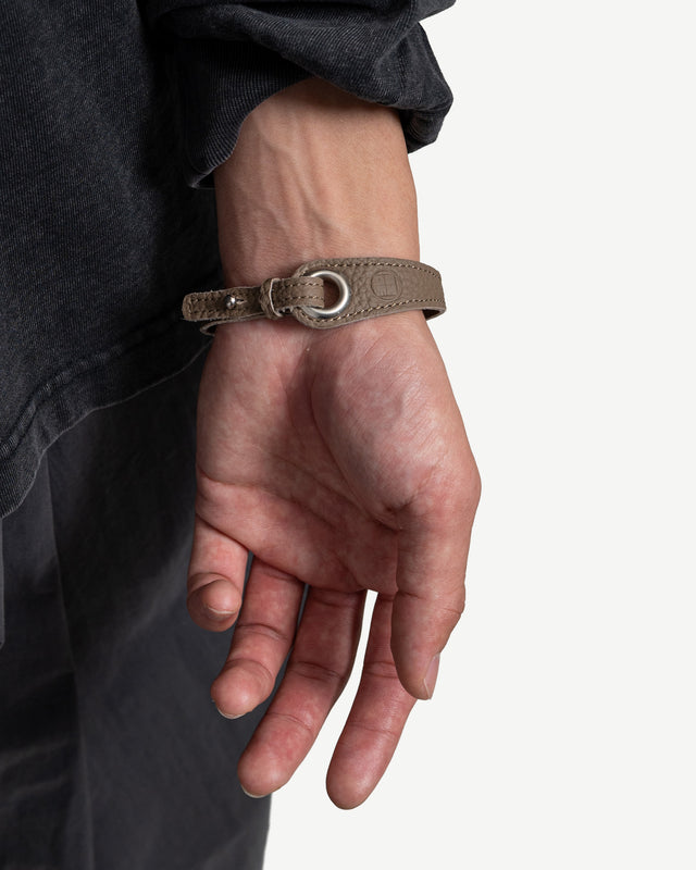 LEATHER CORD BEAD BRACELET (REINOMONO LEATHER)