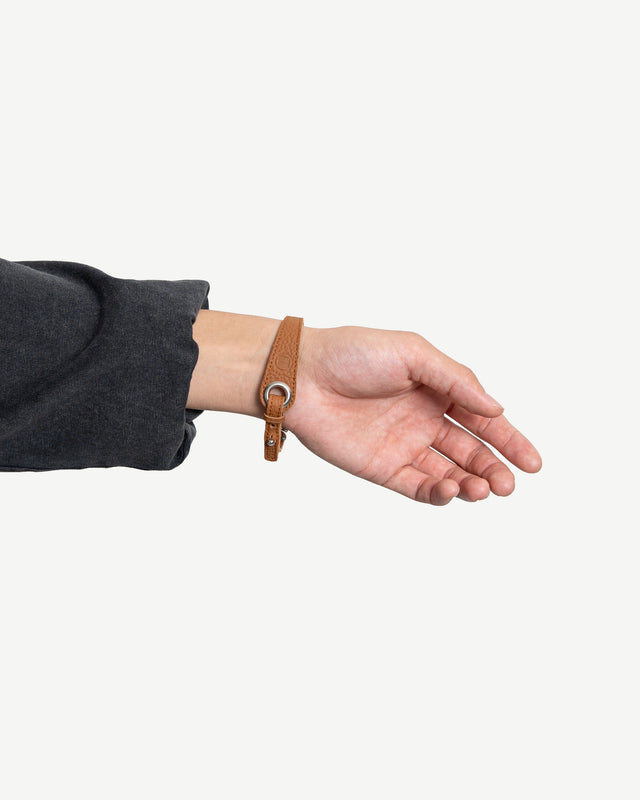 LEATHER CORD BEAD BRACELET (REINOMONO LEATHER)