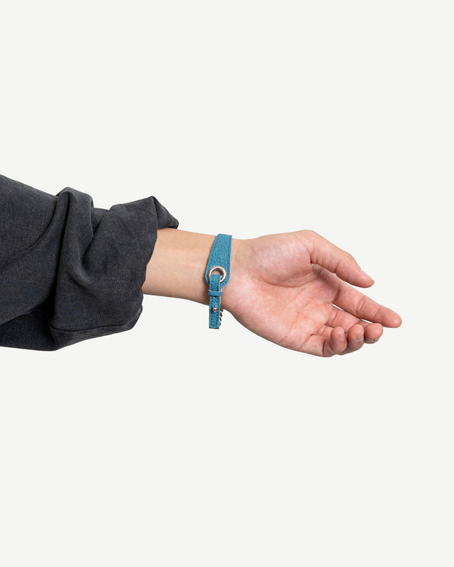 LEATHER CORD BEAD BRACELET (REINOMONO LEATHER)