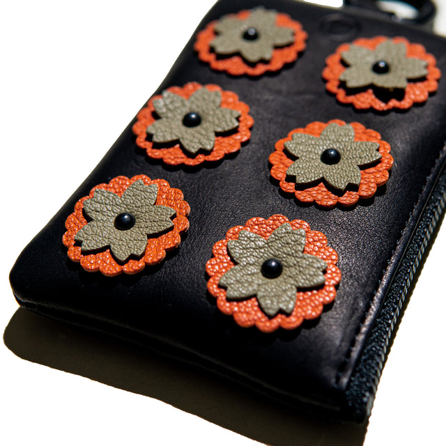 菊桜 M-POUCH / BLACK -REINOMONO-