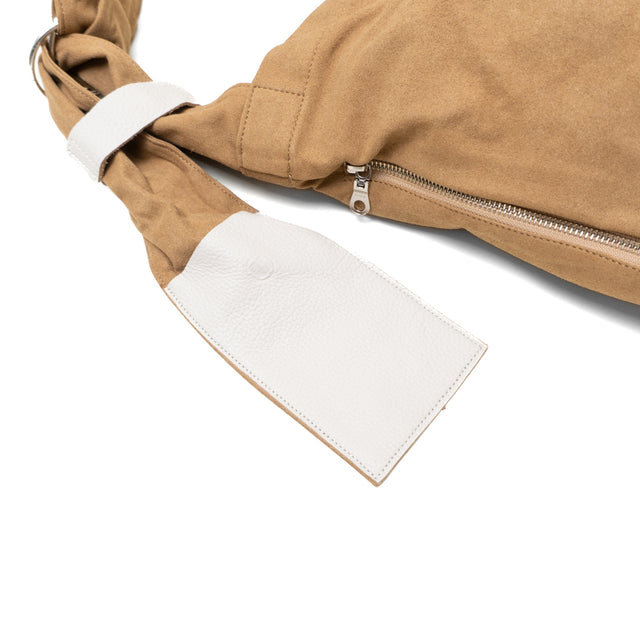 Suede-tone artificialleather sash shoulder  / キモウ タスキショルダー/ CAMEL
