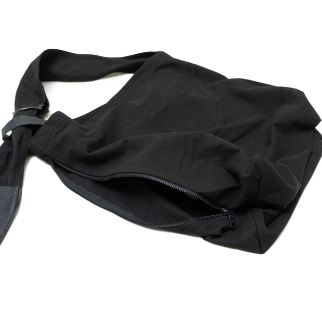Suede-tone artificialleather sash shoulder  / キモウ タスキショルダー/ BLACK